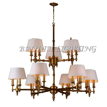 3Heads American Style High quality Copper Material lighting,