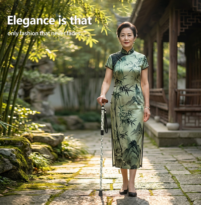 Adjustable Carbon Fiber Walking Cane for Disabled Users - View 8