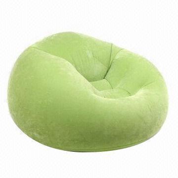 Inflatable flocked sofa chair for adult or baby