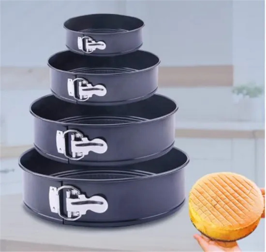 4Pcs Baking Pan Non-Stick Springform Cake Pan Sets