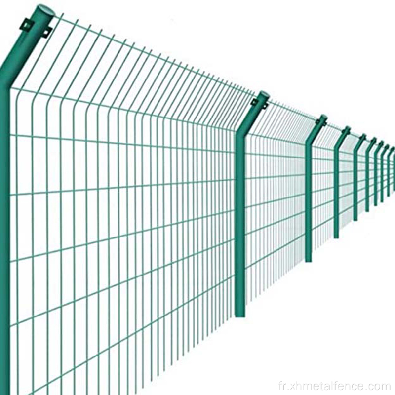 Panneau de clôture 3D en revêtement en PVC soudé en PVC