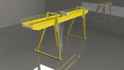 25 ton emergency stop system included gantry crane in gantry cranes