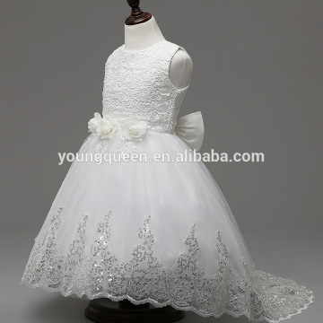 D66 Wedding dresses 2016 summer girls lace sleeveless dress