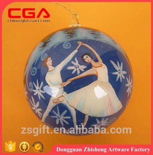 Handmade christmas glass inside painting ball Christmas glass ball ornaments