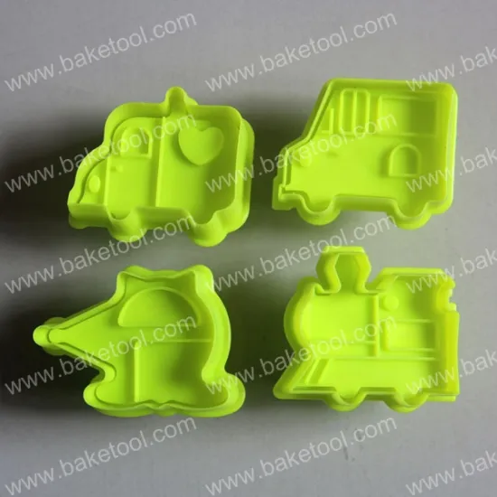 Plastic Transport Plunger Biscuit Mould Fondant Cake Decorating Tools Cookie Cutter