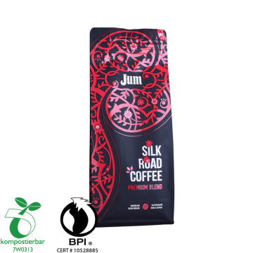 Kaffebønner taske med lynlås/høj kvalitet kaffepakning taske/blok bundkaffepose