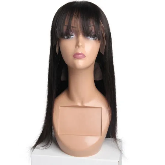 Fast delivery top quality remy human hair full lace wig for black women