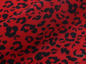 75D Poly Woven Memory Fabric With Leopard Print