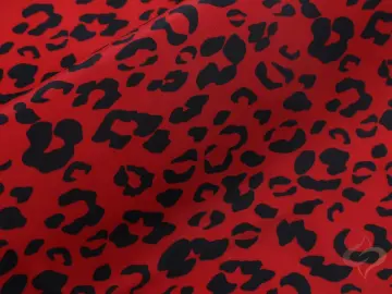 75D Poly Woven Memory Fabric With Leopard Print