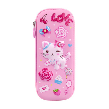 EVA Pencil Case with Night Light - Cartoon Stationery Box for Elementary School