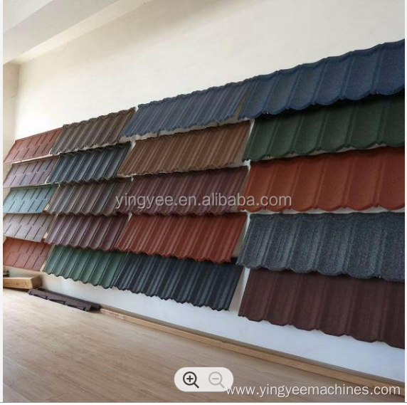 High Speed Metal Stone Coated Roof Tile Machine