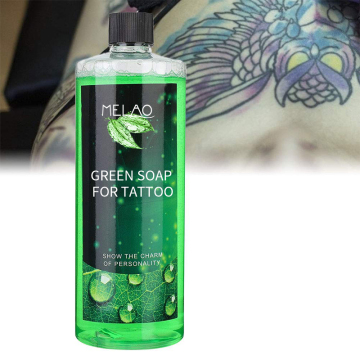 Soluzione di guarigione rilassante per la pulizia del tatuaggio del sapone verde