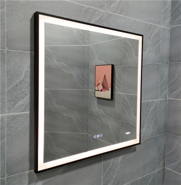 Bathroom Wall-Mounted Mirror Anti-Fog with Touch Switch