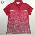 Red Shirt Bright White Patterns Custom Polo Shirt