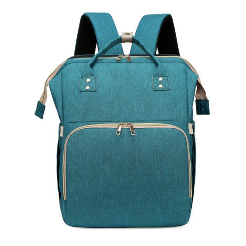 Bolsa de mochila de lona elegante para mamãe de viagem para bebê