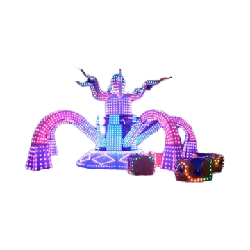 Durable Fiberglass Steel Amusement Octopus Ride for Sale