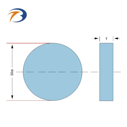 Germanium Glass Windows and Optics with DLC/AR Coating for Thermal Imaging FLIR Cameras