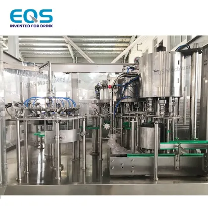 Automatic PET Bottling Machine for Carbonated Beverages with Gas Filling