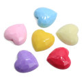 20mm Multi Color Heart Cabochon Flatback Resin Craft for Hairpin Ring Making