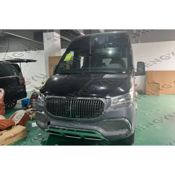Auto Body System Facelift Front Bumper with Grille for Mercedes-Benz Sprinter W906/W907/W910 2018+ Upgrade to Maybach