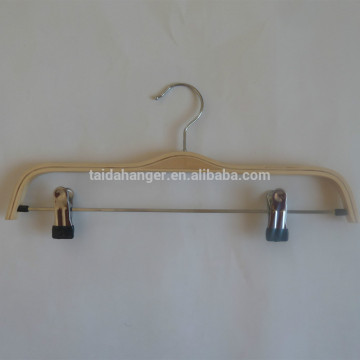 Premium Wooden Pants Hangers with clips too keep pants