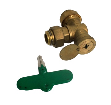 1/2 Inch Brass Ball Valve with Lock