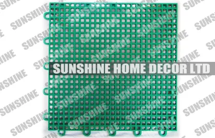 Polypropylene Bathroom Interlocking Indoor Sports Flooring , Tennis Court Surfaces