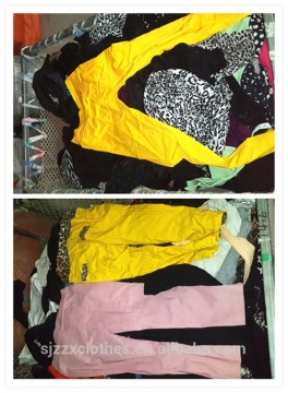 Mixed used clothing from UK used pants for all ages