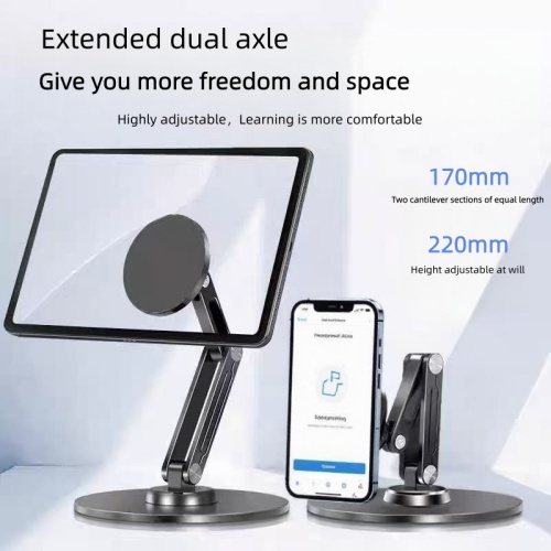 360° Rotatable Foldable Phone Holder for Tablets and Phones
