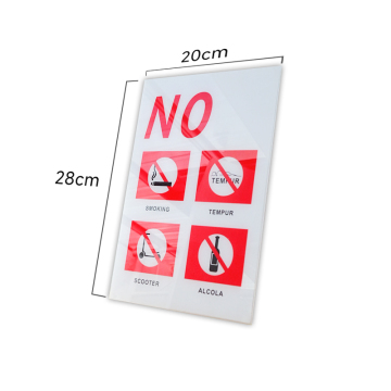 Customizable Acrylic Signs: Ideal for Coffee Shop Signage, No Smoking Indicators & More
