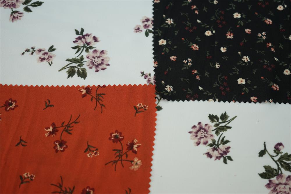 20D+26D*50D Peachskin Printed Fabric