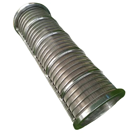 Stainless Steel 304 0.5mm Slot Wedge Wire Screen Cylinder for Cow Dung
