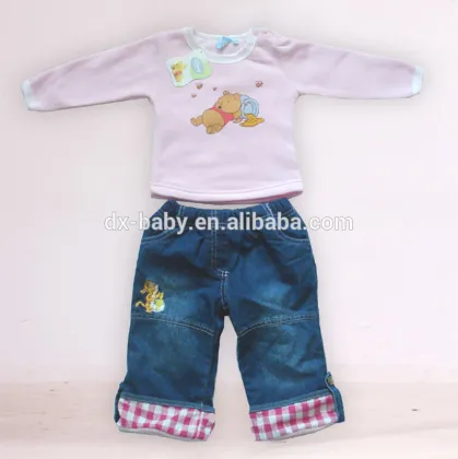 Tom & Jerry cotton Long sleeves baby children clothing sets 2 PCS