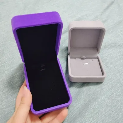 Sustainable Velvet Jewelry Organizing Box - Private Label Ring and Bracelet Storage