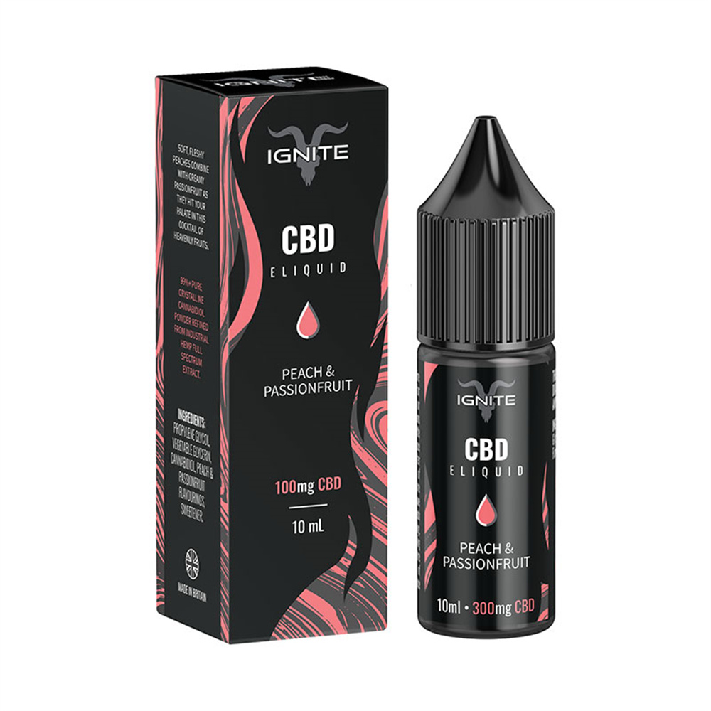 Ignite Cbd E Liquid 10ml Peach And Passi Jpg