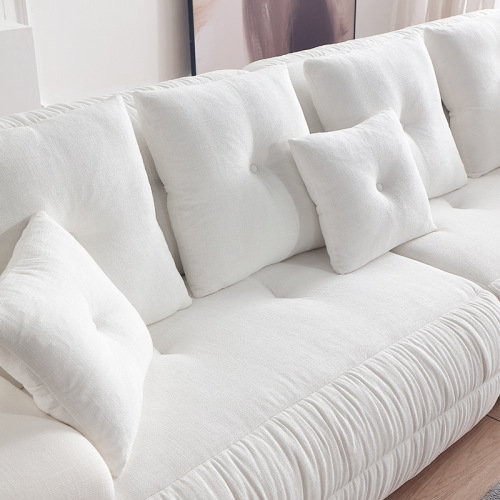 Sofa Fabrik Gaya Krim Perancis Baharu