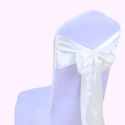 Wholesale Polyester Deep Green Satin Butterfly Bow Wedding Chair Sashes