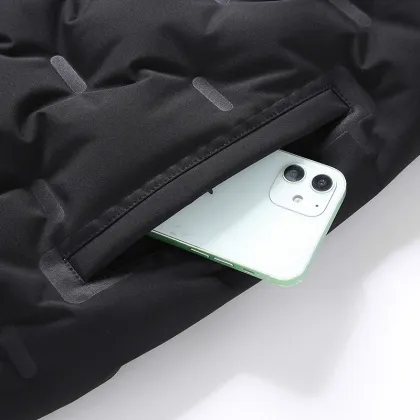 Zero Down Inflatable Vest for Men: Adjustable Temperature Outdoor Jacket