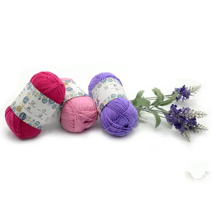 Wholesale Mixed Colors Bamboo Fiber Yarn for Crochet Crafts and Cotton Yarn