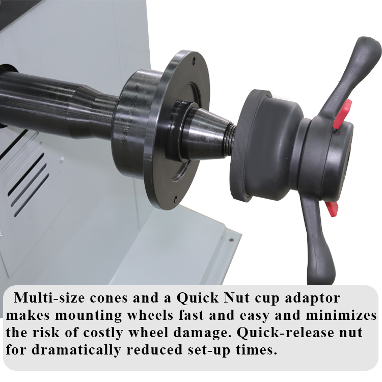 wheel balancer quick nut adapter