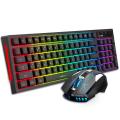 Draadloze RGB gloeiend toetsenbord en muis voor gaming