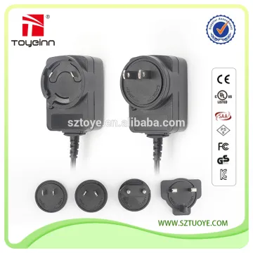 Interchangeable plug 5V 12V 500mA 1000mA power adapter switching supply