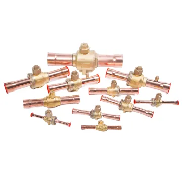 BV Series 7/8\" Brass HVAC Ball Valves for Refrigeration Systems