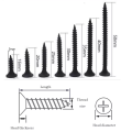 Metric drywall black gypsum board screw drywall screw