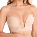 Reggiseno senza schienale invisibile adesivo aderente senza spalline push up