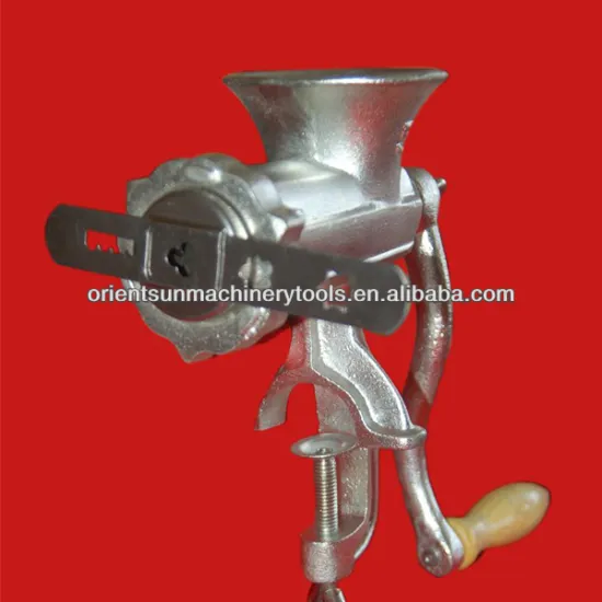8# cast iron electroplate tinned manual meat grinder machine hand operate meat mincer
