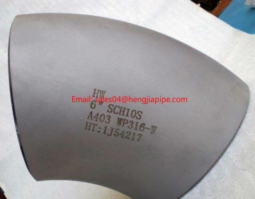 6'' SCH10 A403 WP316 pipe elbow
