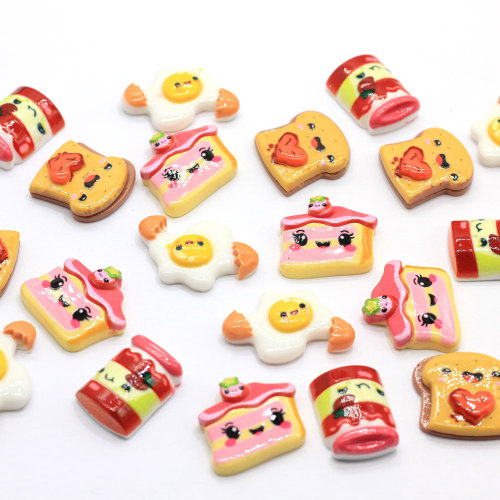 Kawaii Simulation Τροφίμων Ρητίνες Χάντρες Χαριτωμένο Ψωμί Αυγού Σπίτι Στολίδι Παιδικά Κούκλες Παιχνίδια Δώρο Slime Filler