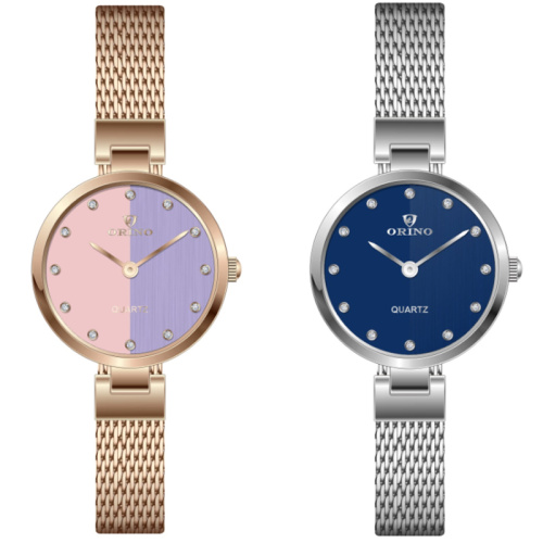 Damen Minimalism Mesh Watchband Quarz Handgelenk Wache