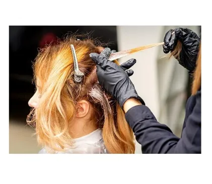 Beauty care usage disposable black Nitrile Gloves